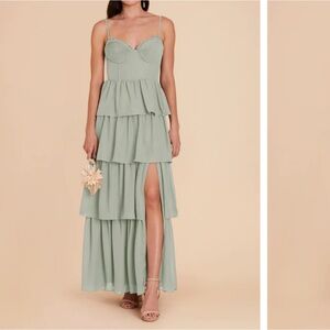 Birdy Grey Lola Chiffon Dress in Sage